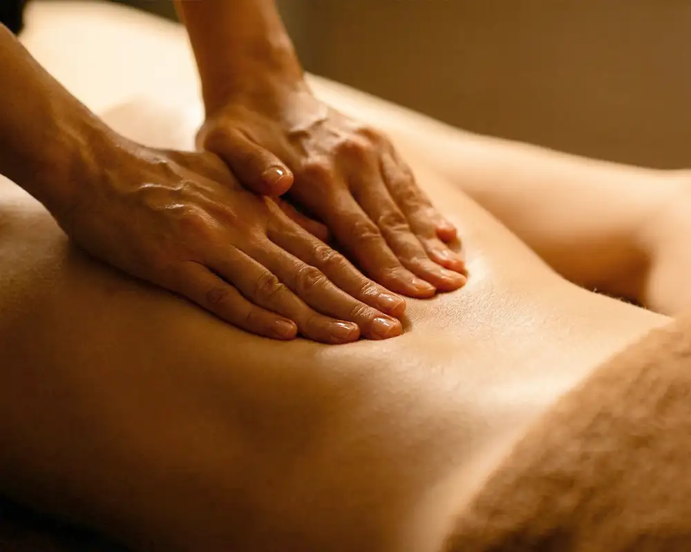 Traditional Thai massage therapy session